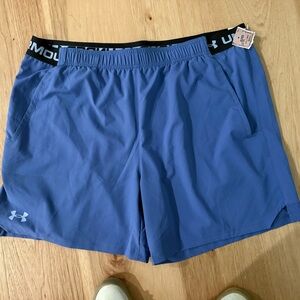 Under Armour Mens Athletic Blue Shorts